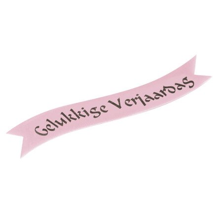 Leman 1058956 Wimpel roze geluk. verjaardag