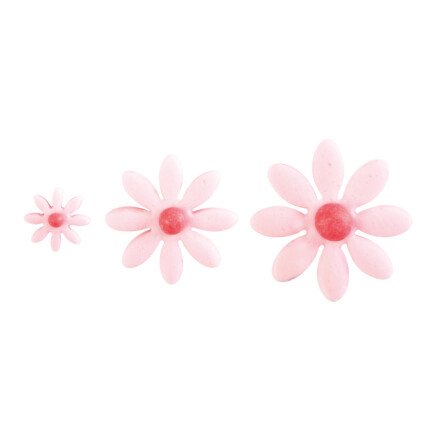 Leman 1051137 Margriet roze 2,5-2-1cm 258st