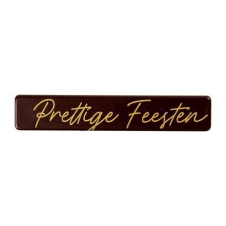Leman 2015850 plaatje prettig. feest. 8x1,5cm 120st