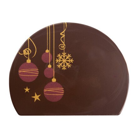 Leman 2015186 zijkant rode kerstb. 10x8cm 40st