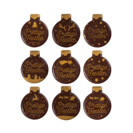 Leman 2013587 kerstbal prett. feest. 2,5cm 300st