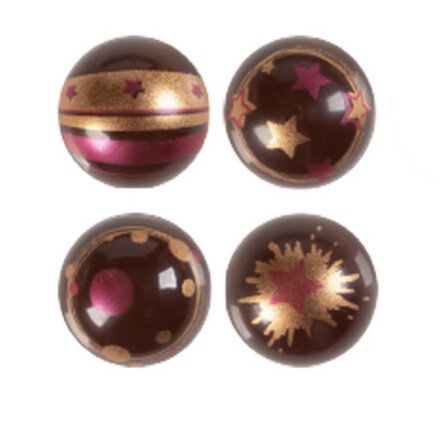 Leman 2034702 bol rood kerstmis 2,8cm