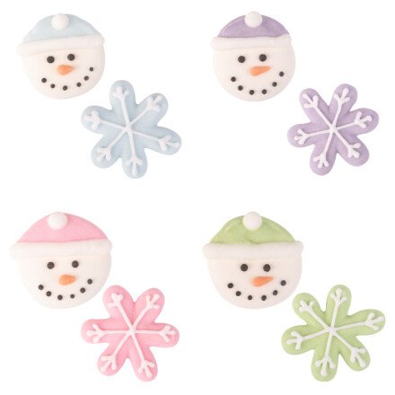 Leman 1052472 sneeuwmanfoofdjes 168st