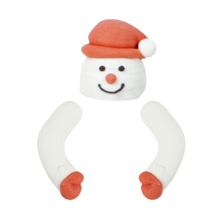 Leman 1014332 set sneeuwman 4cm 24st