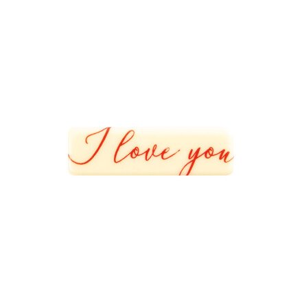Leman 2068042 plaatje i love you 150st