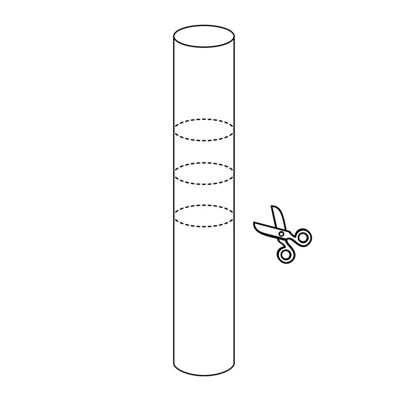 Leman 30358 buisjes taartstaander 50st