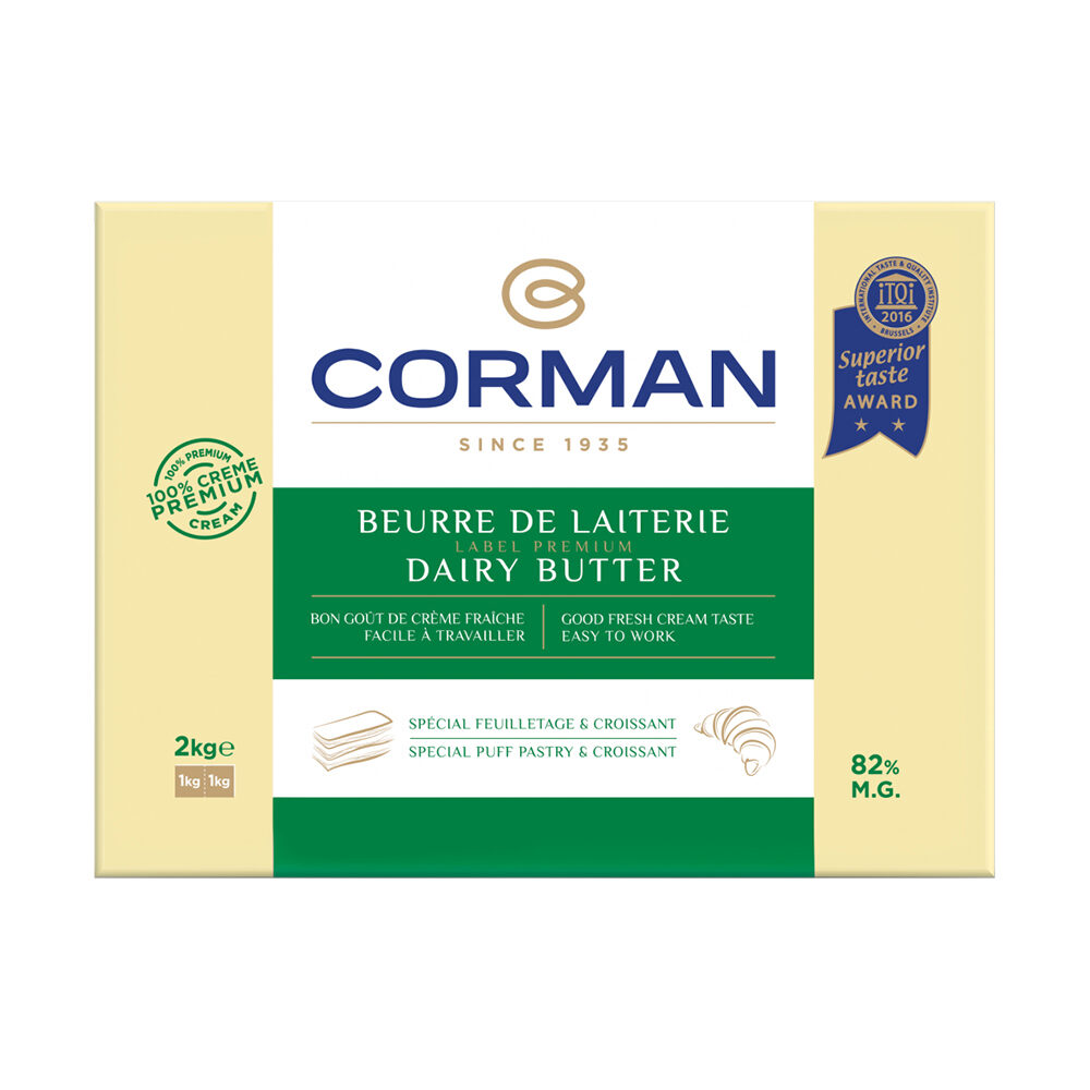 Corman melkerijboter 5x2Kg plak 82%