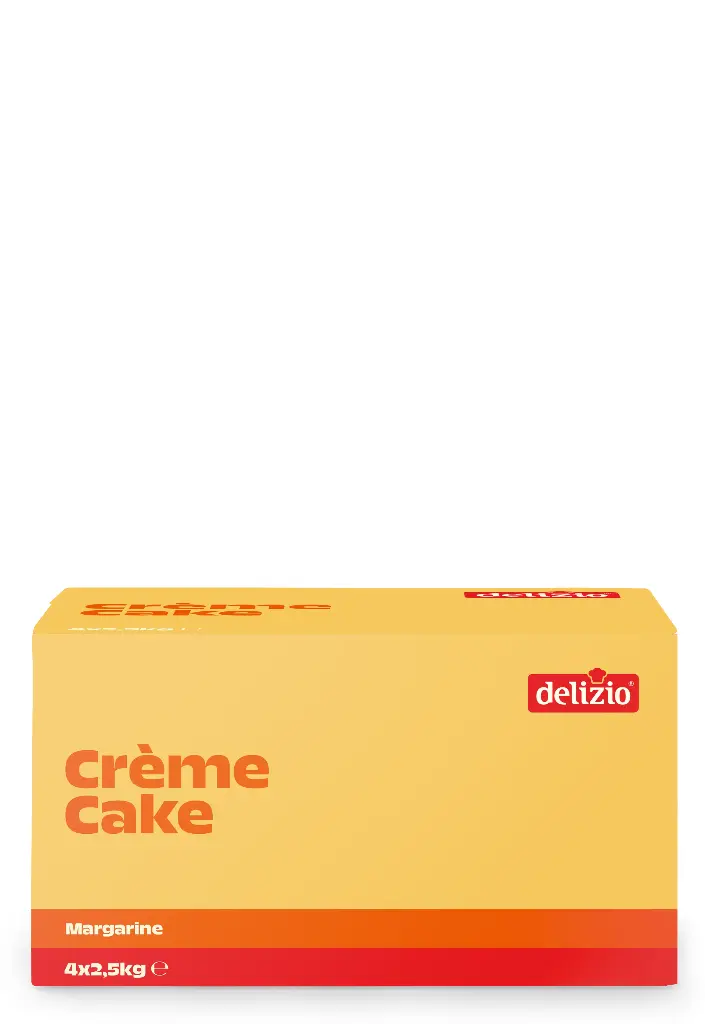 Delizio creme/cake margarine 4x2,5kg