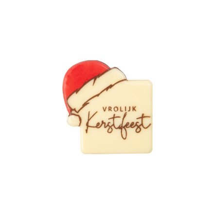 Leman 2015082 vierkant kerstmuts vrolijk 120st