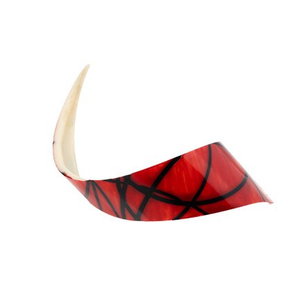 Leman 1034291 krul rood met zwa. 9cm 69st