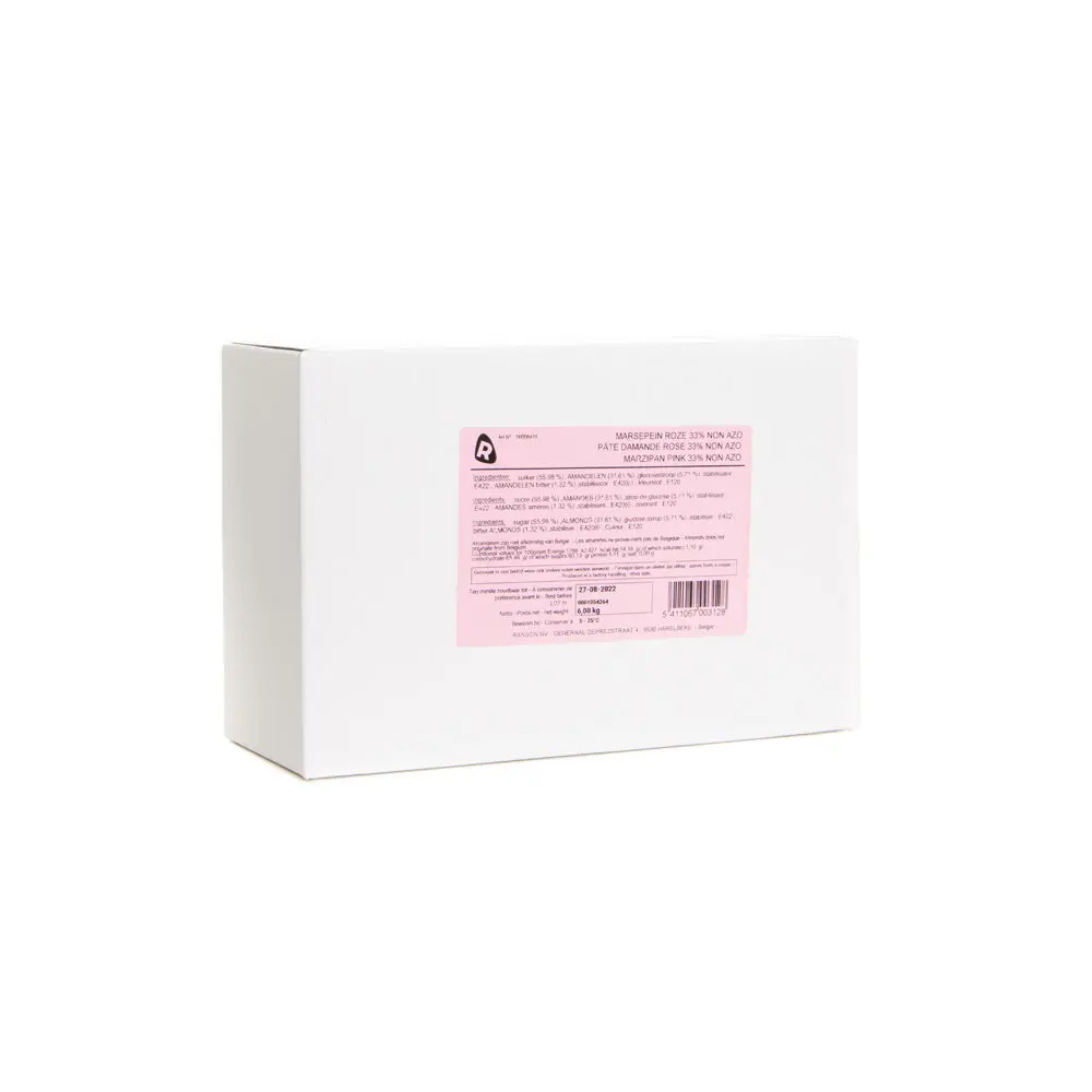 Marsepein 33% roze 6kg atlas