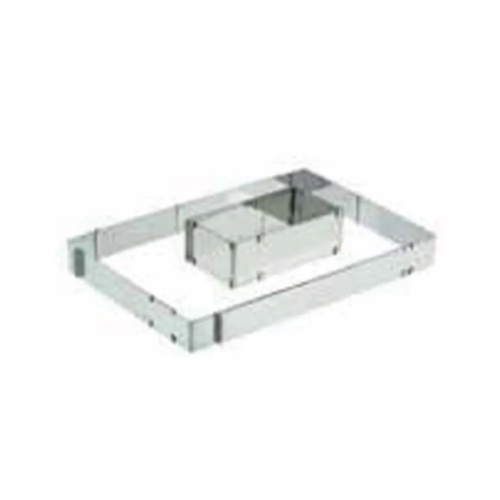 Taartkader instelbaar inox 20x15/36x27 H4,5cm