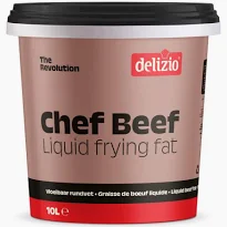 Delizio Beef vloeibaar frituurvet 10L emmer