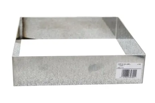 Kader inox vierkant 14cm 4,5H
