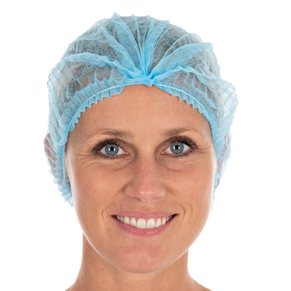 Haarnetjes blauw wegwerp 100st