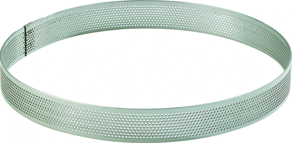 Taartring RVS perfo H2cm Ø8cm