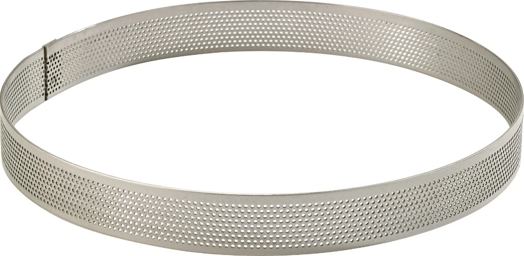 Taartring RVS perfo H2cm Ø26cm