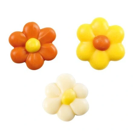 Leman 1061559 bloem met hart 2cm 300st