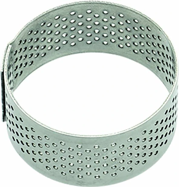Taartring RVS perfo H2cm ø3,5cm
